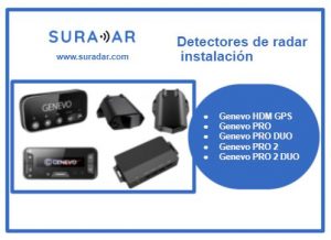 Detectores de radar instalación
