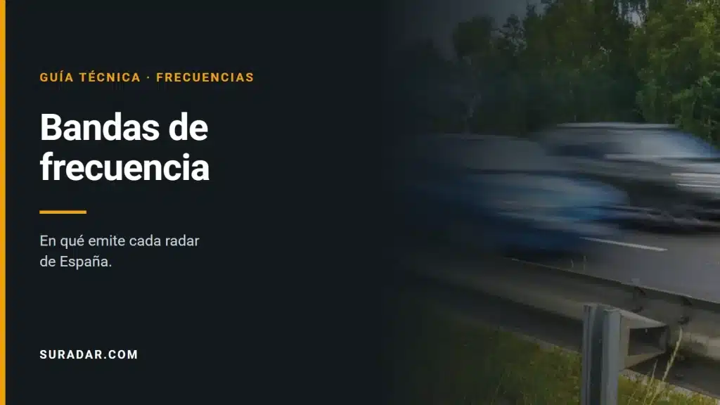 Bandas de frecuencia de los radares en España: K y Ka, equipo por equipo