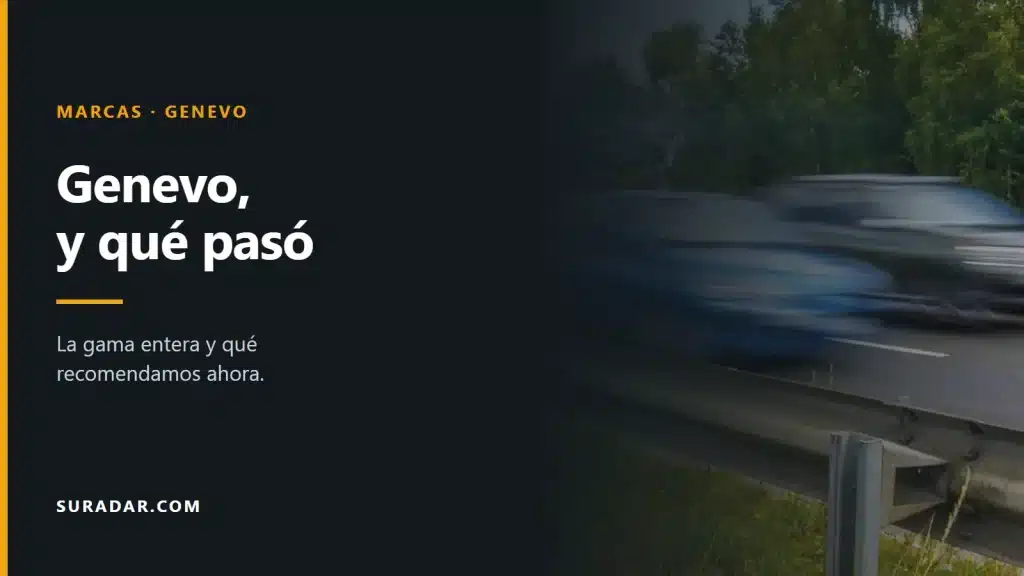 Genevo: la gama de detectores de radar y por qué dejamos de venderla