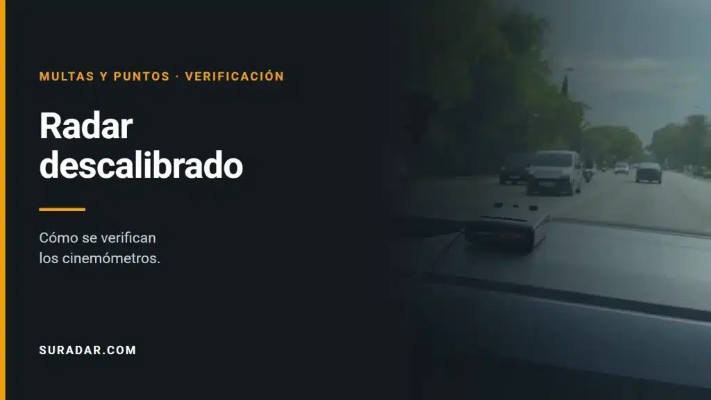 Radar descalibrado: cómo se verifican los cinemómetros en España